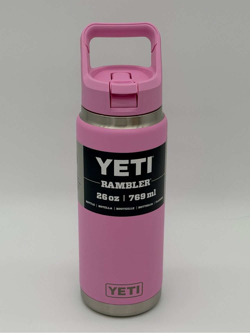 YETI 26 OZ. Rambler Straw Bottle Power Pink/ Wildflower